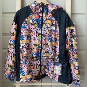 NWT The North Face Colorful Print Windbreaker